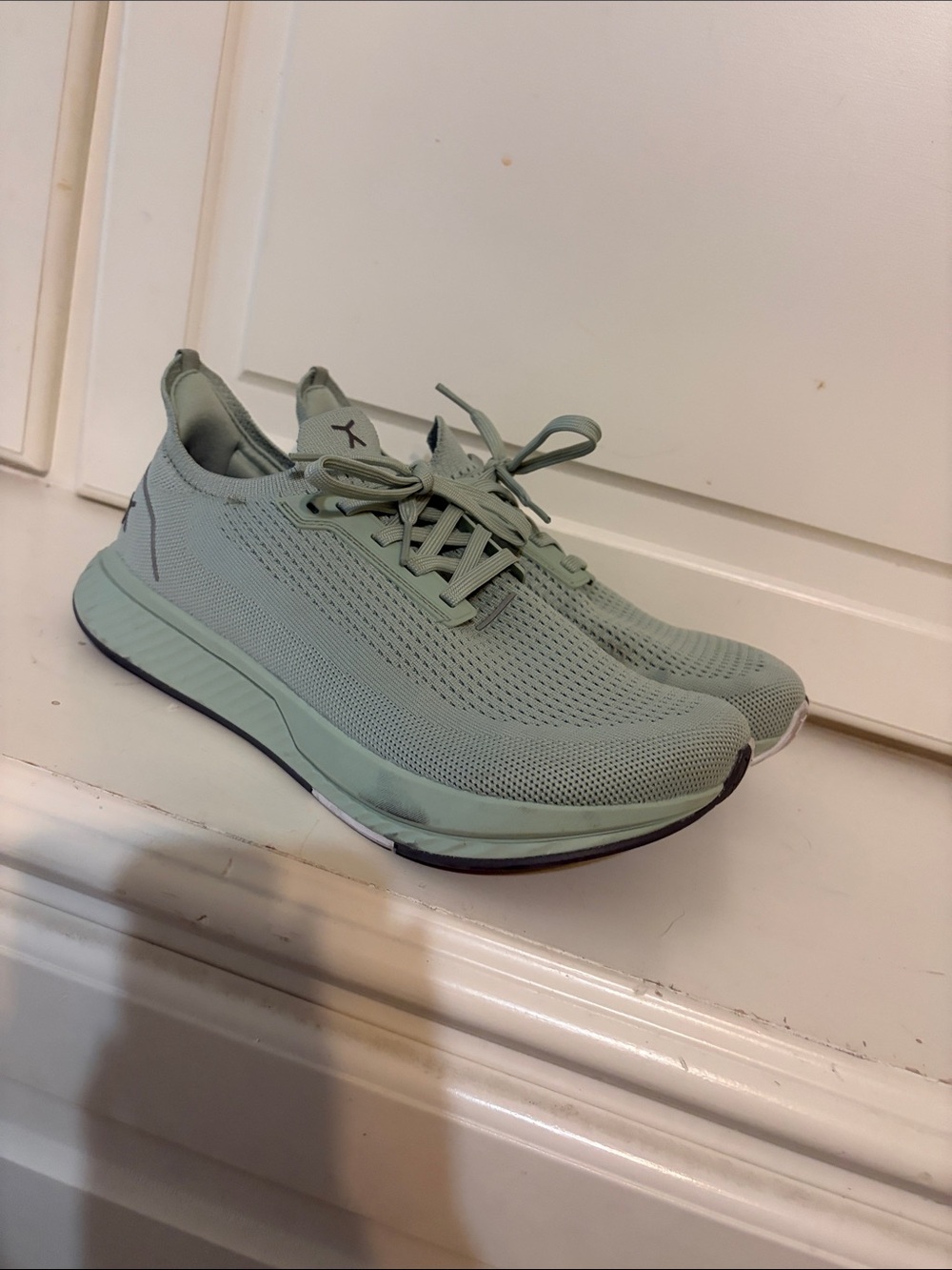 Flux Light Green Knit Running Shoes
